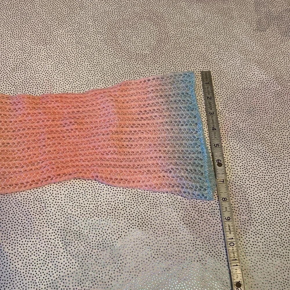 SHEIN VCAY Ombre Drop Shoulder Pointelle Knit Sweater Without Cami Top s… - Picture 11 of 13